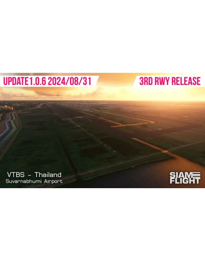 VTBS Suvarnabhumi Airport by Siamflight MSFS