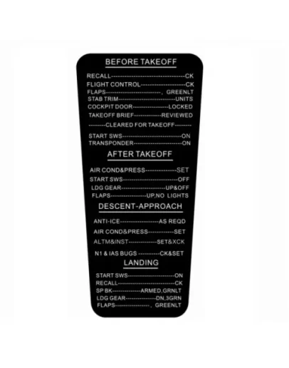 Boeing 737/747/777 YOKE Checklist V2 by Cockpit p...