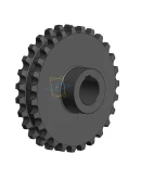 Чертеж и 3D модель детали звездочка цепной передачи