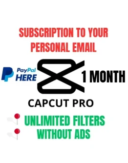 Capcut Pro 7/30 дней на вашу электронную почту