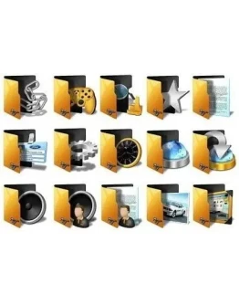 Иконки Yellow Folders 2008 + БОНУС