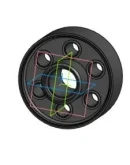 Чертеж и модель детали доска трубная верхняя в компасе