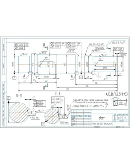 Чертеж и 3D модель детали 