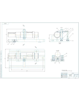 Чертеж и спецификация приспособление фрезерное в компас