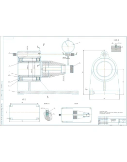 Чертеж приспособление контрольное для биения резьбы