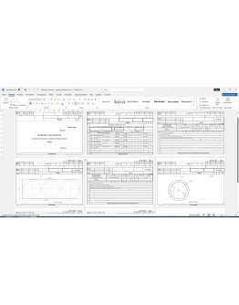Карты технологического процесса изготовления фланца