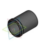 Чертеж, 3D модель стакан плунжера 15.02.16.316.05.00.01