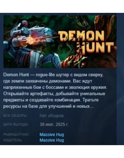 Demon Hunt АВТОДОСТАВКА STEAM РОССИЯ