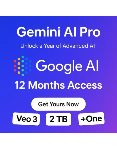 Google Gemini AI Pro + One + 6 месяцев Veo 3 + 2TB Инст