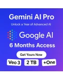 Google Gemini AI Pro + One + 6 месяцев Veo 3 + 2TB Инст