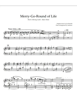 Ноты Animenz - MerryGoRound of LifeHowls Moving Castl