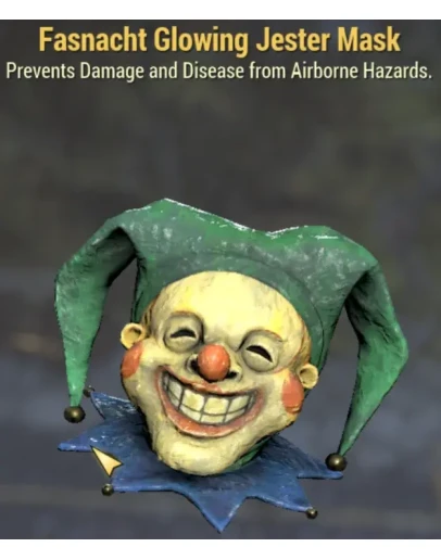 Fallout 76 СВЕТЯЩАЯСЯ МАСКА КЛОУНА ФАСТНАХТ