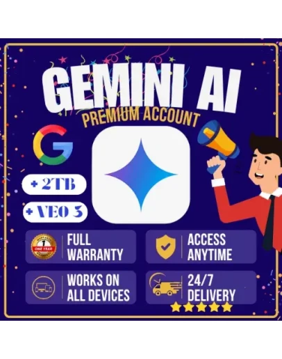 Gemini AI PRO 6 МЕСЯЦЕВ VEO3 2ТБ Приватный