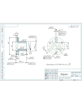 Чертеж и 3D модель детали 