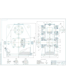 Чертеж редуктор цилиндрический вертикальный a160
