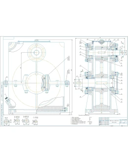 Чертеж редуктор цилиндрический одноступенчатый a200