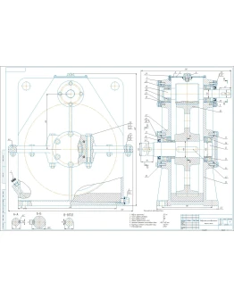 Чертеж редуктор цилиндрический вертикальный a200