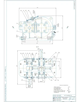 Чертежи редуктор цилиндрический одноступенчатый a100