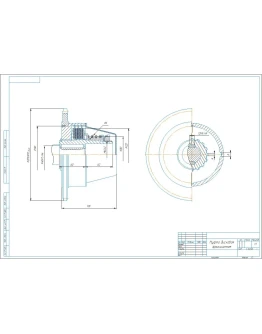 Чертеж муфта дисковая фрикционная со звездочкой