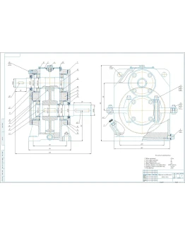 Чертеж редуктор цилиндрический одноступенчатый a125
