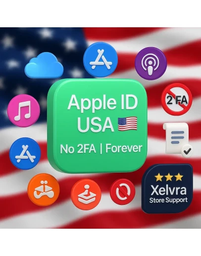 Apple ID США без 2FA полный доступ мгновенно