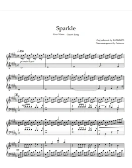 Ноты Animenz - Sparkle Your Name. (Kimi no Na wa.)