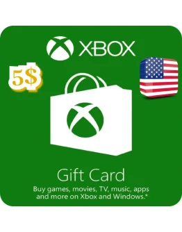 КАРТА ПОПОЛНЕНИЯ БАЛАНСА XBOX 5 USD США