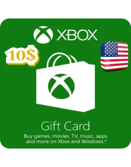 КАРТА ПОПОЛНЕНИЯ БАЛАНСА XBOX 10 USD США