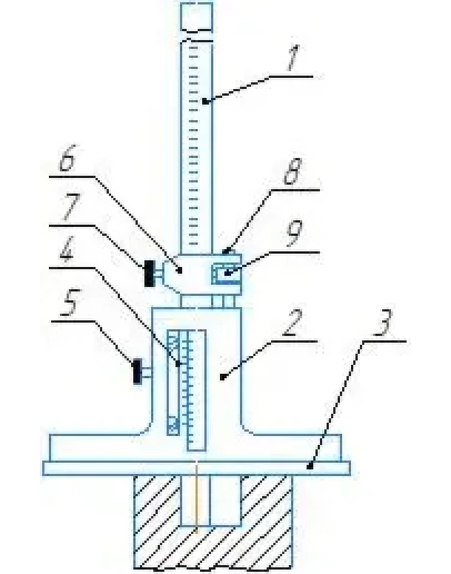 Чертеж штангенглубиномера ШГ в программе Компас 3D