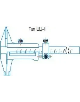 Эскиз штангенциркуля типа ШЦ-II в программе Компас 3D Эскиз штангенциркуля типа ШЦ-II в программе Компас 3D