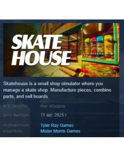 Skatehouse АВТОДОСТАВКА STEAM РОССИЯ