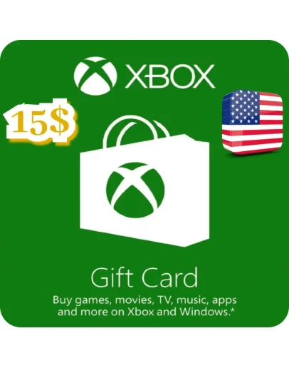 КАРТА ПОПОЛНЕНИЯ БАЛАНСА XBOX 15 USD США