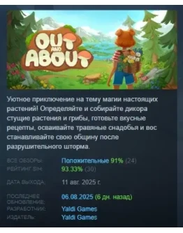 Out and About АВТОДОСТАВКА STEAM РОССИЯ