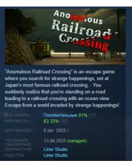 Anomalous Railroad Crossing STEAM GIFT РОССИЯ