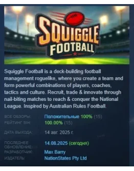 Squiggle Football АВТОДОСТАВКА STEAM РОССИЯ