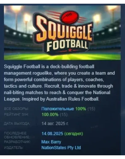Squiggle Football АВТОДОСТАВКА STEAM РОССИЯ