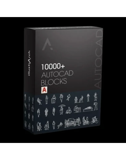 Библиотека блоков AutoCAD Более 10000 DWG 2D