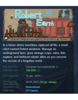 Robert on Earth АВТОДОСТАВКА STEAM РОССИЯ