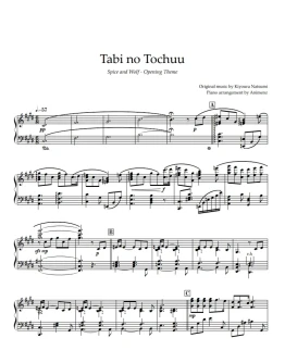 Ноты Animenz - Tabi no Tochuu - Spice and Wolf OP