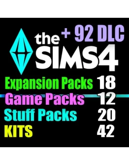 SIMS 4 + 92 DLC (18 допов12 наборов20 кат.42 компл.)
