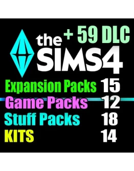 SIMS 4 + 59 DLC (15 допов12 наборов18 кат.14 компл.)