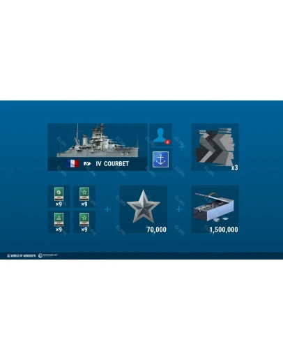 World of Warships Courbet Epic Plunder Pac