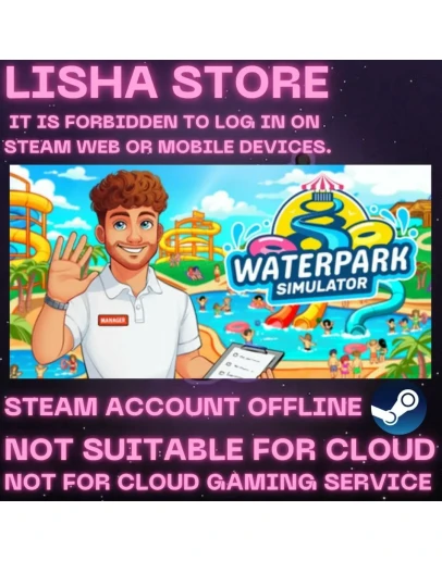 Waterpark Simulator Стим Оффлайн На 30 или 90 дней