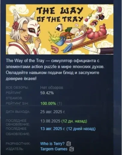 The Way of the Tray Japanese Restaurant Simulator STEAM