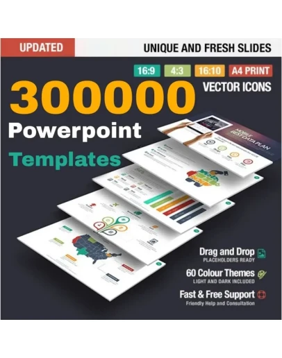 300.000 премиум-шаблонов PowerPoint