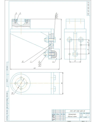 3112. 007 000. 000 кронштейн - чертежи
