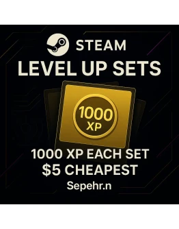Повышение уровня Steam 1000 XP