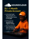SOUNDCLOUD DJ 1 МЕСЯЦ ЧАСТНЫЙ АККАУНТ