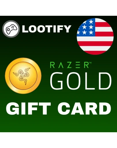 Razer Gold Gift Card 1/5/10/25/50/100 USD США