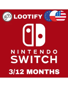 Nintendo Switch Online Подписка 3/12 EU/PL/USA